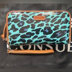 USED Consuela Mona Ocean Jag Wristlet
